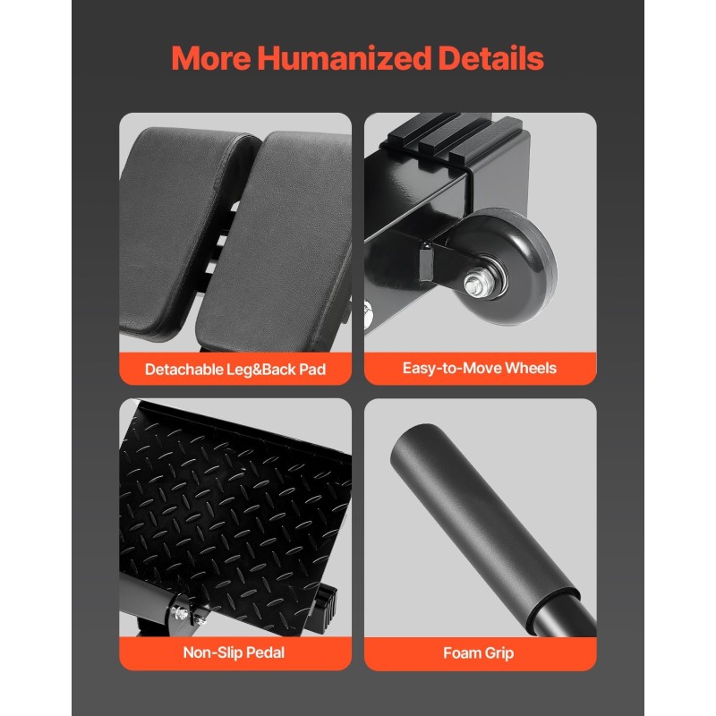 Roomalainen selkäpenkki säädettävä hiiliteräksinen taitettava 158 kg kuormankesto musta punainen kuljetuspyörillä