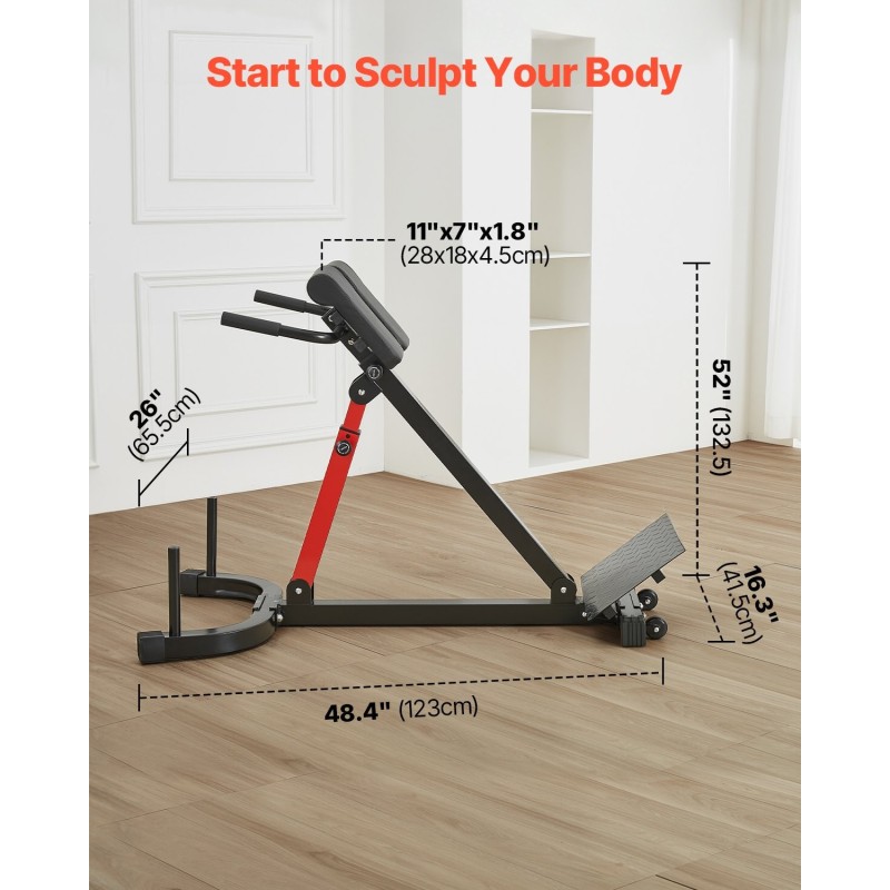 Roomalainen selkäpenkki säädettävä hiiliteräksinen taitettava 158 kg kuormankesto musta punainen kuljetuspyörillä