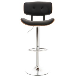 Tyylikäs säädettävä baarijakkara ergonomisella selkänojalla ja jalkatuella