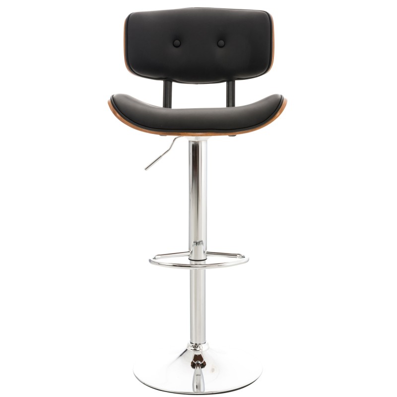 Tyylikäs säädettävä baarijakkara ergonomisella selkänojalla ja jalkatuella