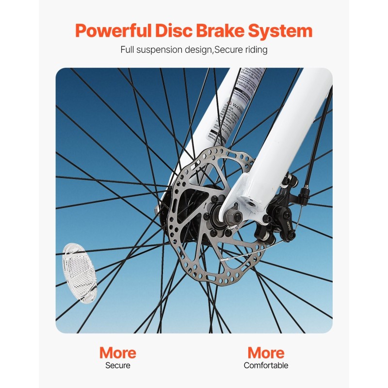 Maastopyörä alumiiniseosrunko 26-tuumaiset renkaat täysjousitus 21-vaihteinen kaksinkertaiset levyjarrut
