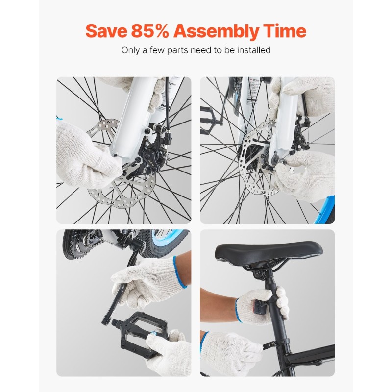 Maastopyörä alumiiniseosrunko 26-tuumaiset renkaat täysjousitus 21-vaihteinen kaksinkertaiset levyjarrut