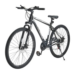 Maastopyörä alumiiniseosrunko 29 tuuman renkailla 21 vaihdetta etujousitus kaksoislevyjarrut