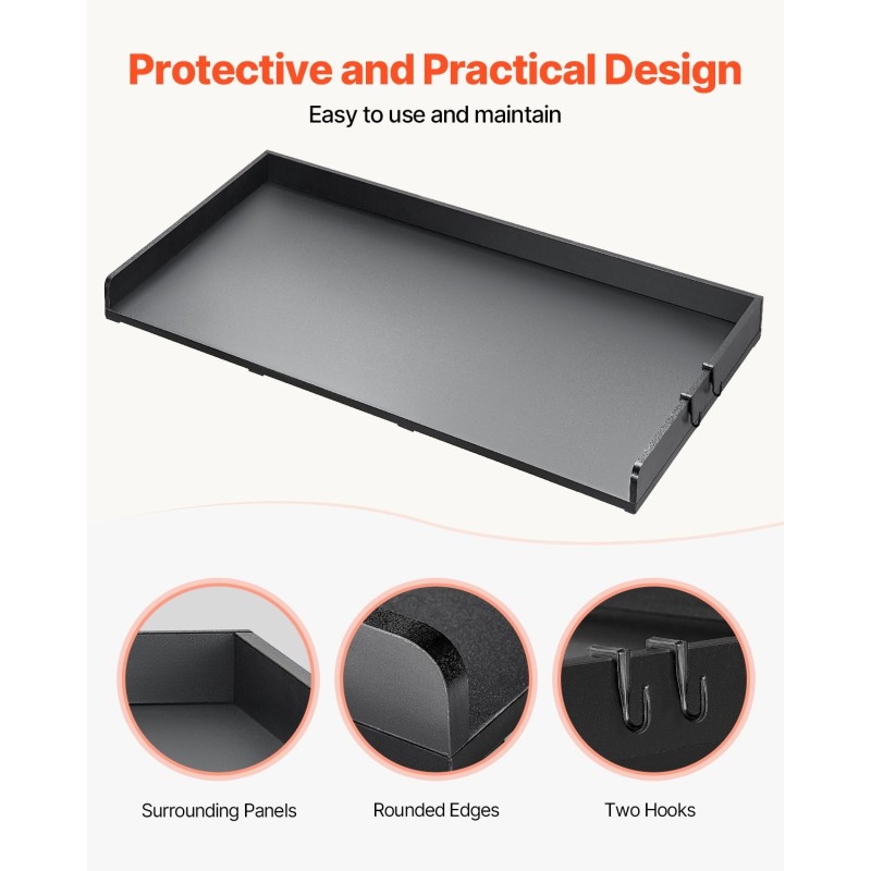 Työtaso pesukoneen ja kuivausrummun päälle 15 mm P2-lastulevy musta 1370x700 mm