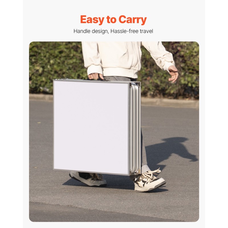 Taitettava beer pong -pöytä MDF-melamiinipinnoite 240x60 cm 6 palloa