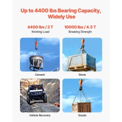 Taljalohko 2 t nimelliskuorma seosteräs 360 astetta kääntyvä koukku