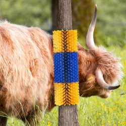 Raapimisharja karjalle ja hevosille PBT-harjakset PP-sylinteri 51 cm 4 kpl