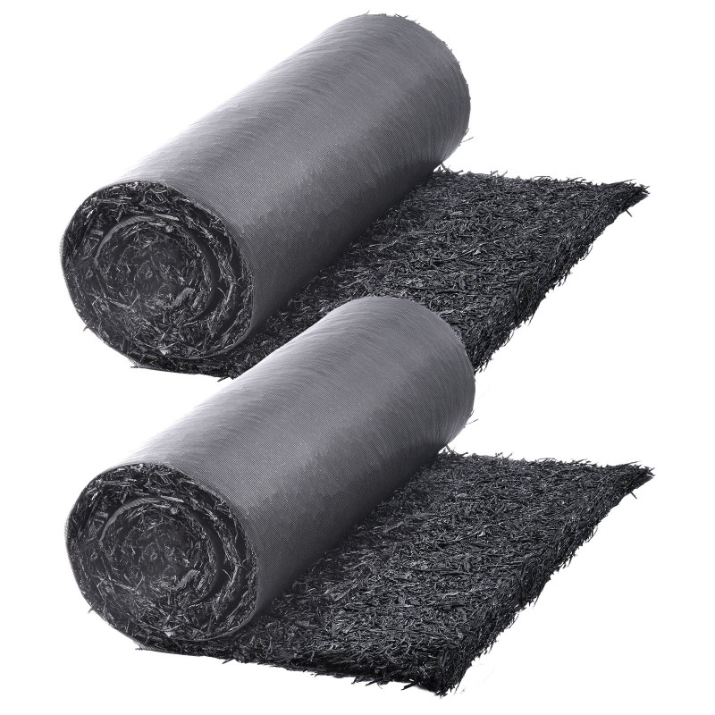 Kuminen katematto kierrätetystä kumista 2,44x0,56 m 13 mm puutarhaan