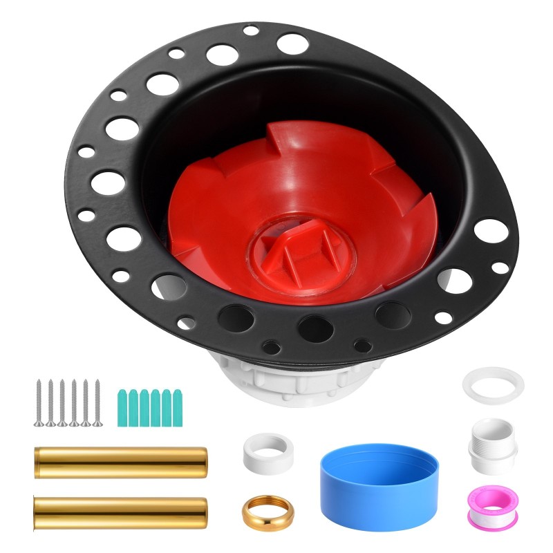 Vapaasti seisovan kylpyammeen viemärisarja PVC-muovi messinkiosilla 1,5 tuuman viemärilähtöön