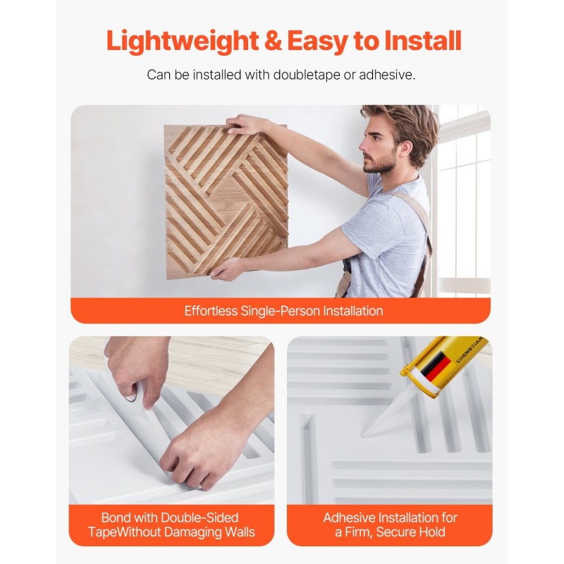 Seinäpaneelit PVC-muovi kolmiulotteiset rimakuviolliset vaalea puusävy 12 kpl 2,97 m²