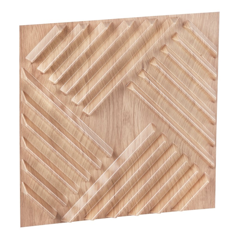 Seinäpaneelit PVC-muovi kolmiulotteiset rimakuviolliset vaalea puusävy 12 kpl 2,97 m²