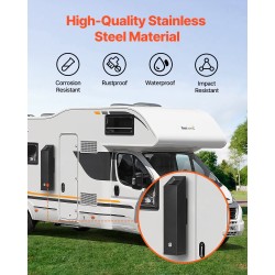 Seinäasennettava tupakantumien keräysastia ruostumaton teräs ja alumiiniseos lukittava musta