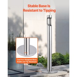 Keräysastia tupakan tumppeille 201-ruostumaton teräs valurautapohjalla ulkokäyttö