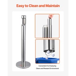 Keräysastia tupakan tumppeille 201-ruostumaton teräs valurautapohjalla ulkokäyttö