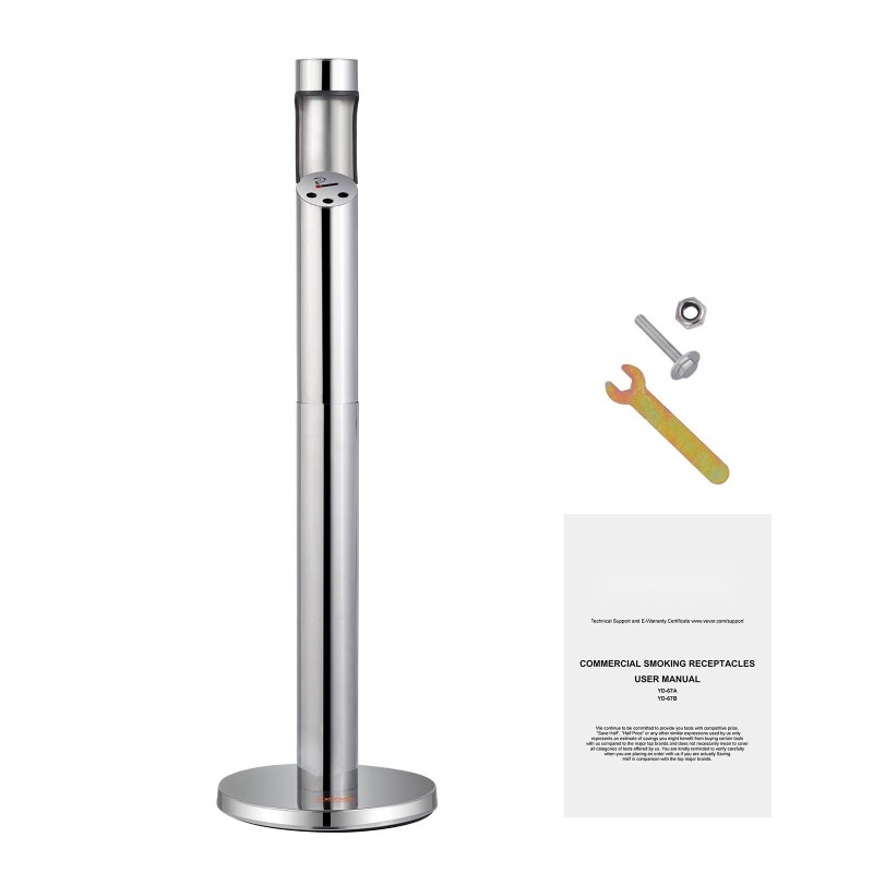 Keräysastia tupakan tumppeille 201-ruostumaton teräs valurautapohjalla ulkokäyttö