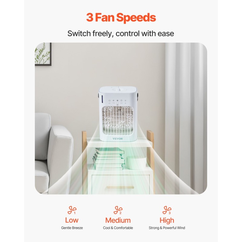 Haihduttava ilmaviilennin pöytämalli nelitoiminen kannettava 700 ml USB 3 nopeutta