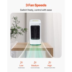 Kannettava ilmastointilaite nelitoiminen 1700 ml vesisäiliö ultrasoninen sumutus kolmitasoinen tuuletin