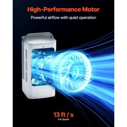 Kannettava ilmastointilaite nelitoiminen 1700 ml vesisäiliö ultrasoninen sumutus kolmitasoinen tuuletin