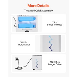 Haihdutusilmanjäähdytin 9L vesisäiliöllä ilmavirta 550 CFM kannettava 3 nopeutta 12 tunnin ajastin