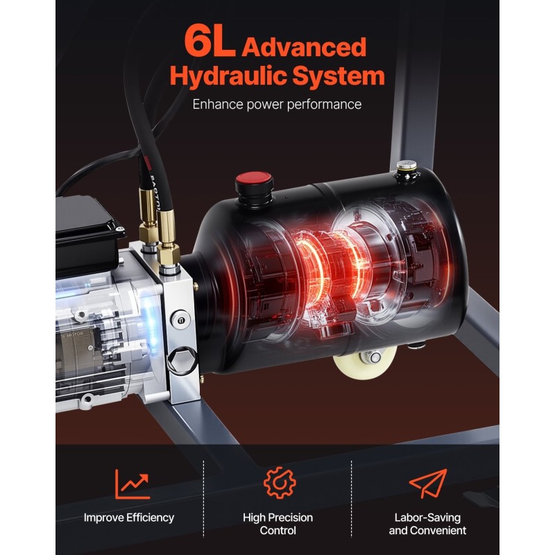Sähköinen putkentaivutin 3/4–2 tuuman putkille 180 asteen taivutuksella 6L hydraulisylinterillä pyörillä