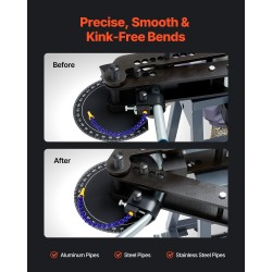 Sähköinen putkentaivutin 3/4–2 tuuman putkille 180 asteen taivutuksella 6L hydraulisylinterillä pyörillä
