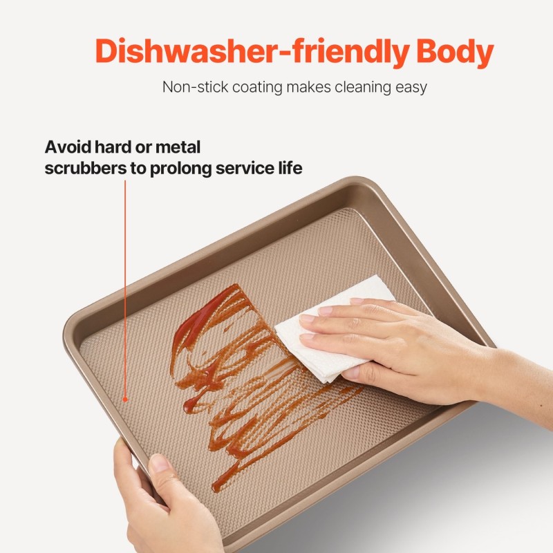 3-osainen hiiliteräsvuokasetti tarttumaton pinnoite suorakaiteiset pellit kulta