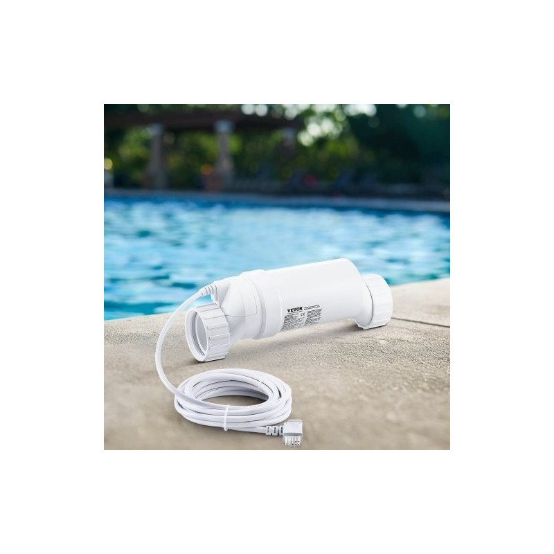 Suolavesikloorigeneraattori ABS-kotelolla ja titaani-elektrodeilla 25 000 gallonan maauima-altaisiin