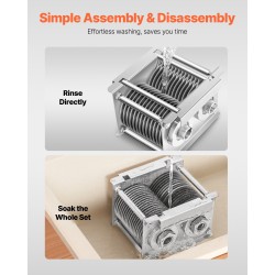 Lihaleikkurin teräsarja 26 terää ruostumatonta terästä 7 mm