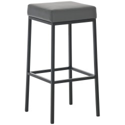 Klassinen baarijakkara 2 kpl, pehmustettu keinonahkaistuin, metallinen runko