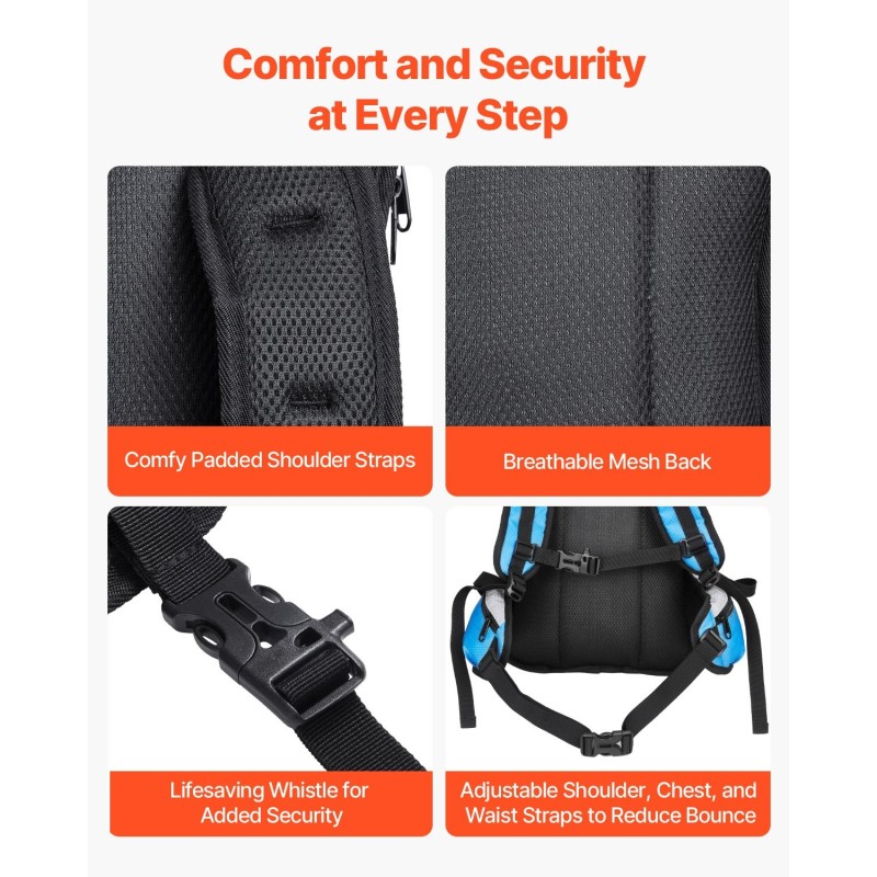 Juomareppu 15 l polyesterinen vedenpitävä 3 l vesipussilla vaellukseen