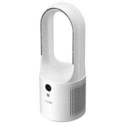 Terätön pöytätuuletin 7W USB-virtalla 6 nopeustasoa hiljainen kompakti LCD-näytöllä