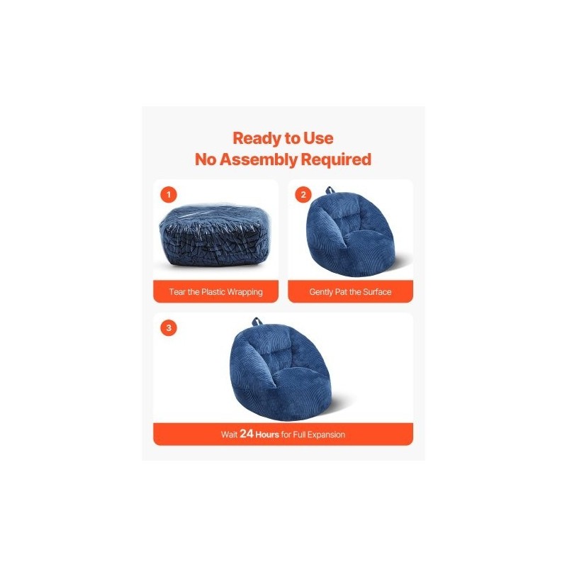 Säkkituoli pehmeä nalleveluuri 25D-muistivaahto lapsille liukumaton pohja 900x850x790 mm