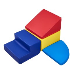 Korkeatiheyksinen vaahtomuovinen 4 osainen kiipeilypalasetti PU nahkaverhoilulla kuuden kuukauden ja kolmen vuoden ikäisille