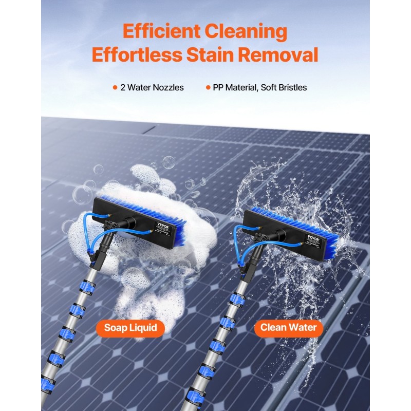 Vesipesujärjestelmä alumiininen teleskooppivarsi 2,15–11 metriä 20 metriä letku