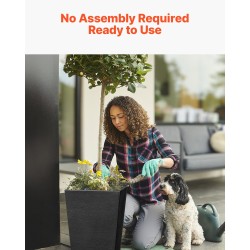 Istutusruukut 2 kpl PP-muovista 57 cm musta kapeneva neliömuoto sisä- ja ulkokäyttöön