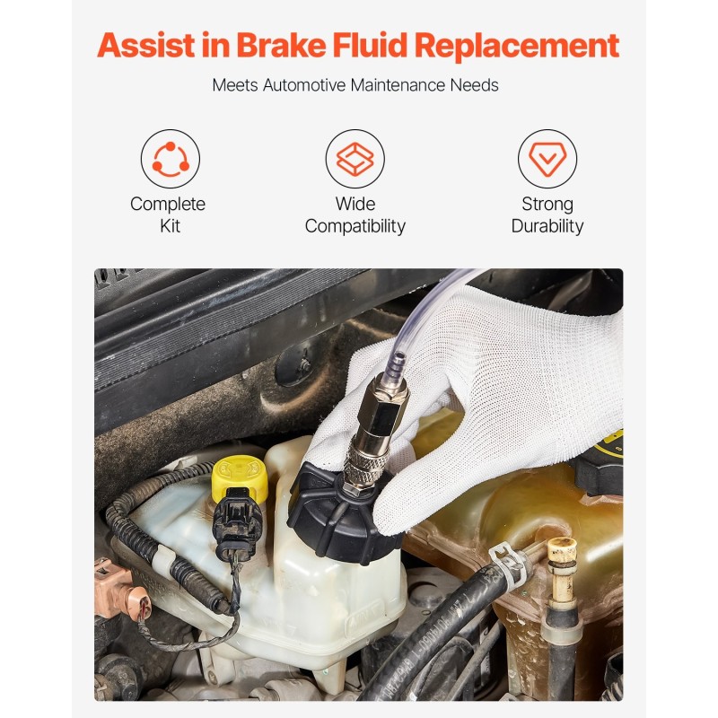 12-osainen jarrunestesovitinsetti PA-muovia alumiinia ja rautaa säilytyslaukulla eurooppalaisiin ja amerikkalaisiin autoihin