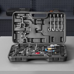 12-osainen jarrunestesovitinsetti PA-muovia alumiinia ja rautaa säilytyslaukulla eurooppalaisiin ja amerikkalaisiin autoihin