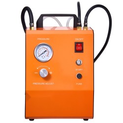 Sähköinen jarrunesteen vaihtosarja ilmapumpulla 0 6 3 0 bar 17 sovitinta 2 säiliötä