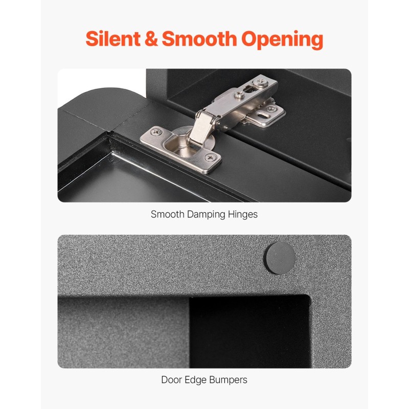 Lääkekaappi peilillä alumiinirunko karkaistut lasihyllyt kolme hyllyä upotettava tai seinälle asennettava