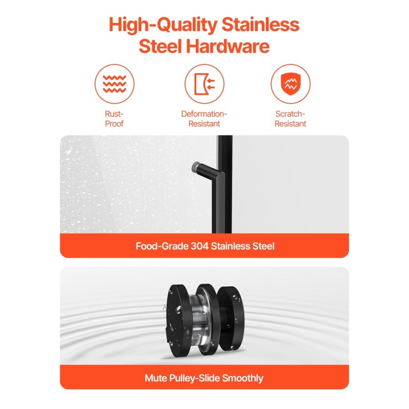 Kehyksetön liukuovi kylpyammeeseen kaksiosainen kahdeksan millimetriä karkaistu turvalasi musta