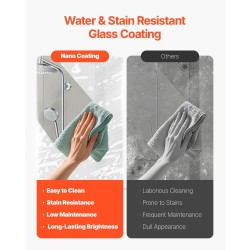 Puolikas kehyksetön suihkuovi ammeeseen musta 864x1397 mm 6 mm karkaistu lasi