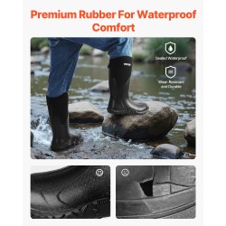 Kumisaappaat miehille vedenpitävät ulkokäyttöön ja työhön