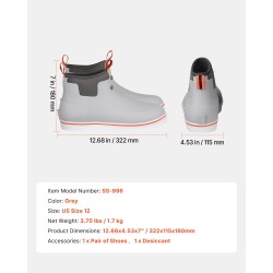 Kumisaappaat miesten vedenpitävät kumiset ulkokäyttöön ja kalastukseen