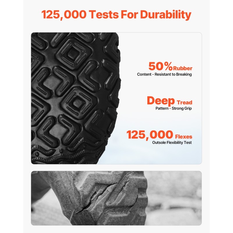 Miesten kumisaappaat kumipäällisellä ja teräskärjellä koko 12