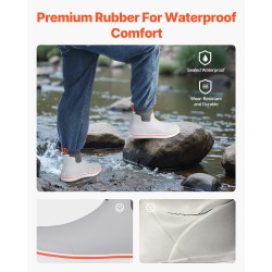 Kumisaappaat miehille vedenpitävät nilkkapituiset kevyet EVA-sisäpohjaiset koko 11