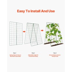 A-muotoinen köynnöstuki rautarunko ruosteenestopinnoitteella 117 cm kurkuille ja tomaateille
