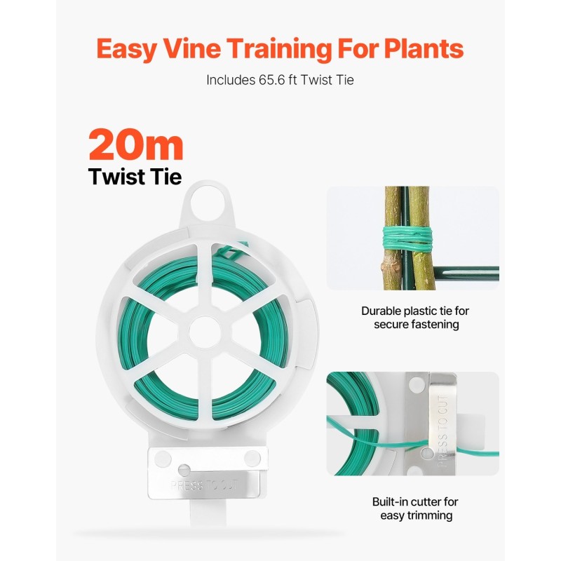 A-muotoinen kurkkutuki rautainen kaksiosainen 100 x 80 cm vihreä käyttövalmis