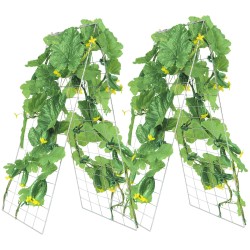 Kurkkutuki A mallinen galvanoitu rautainen 90 x 70 cm taittuva puutarhateline