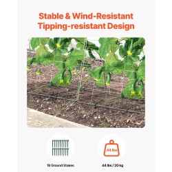 Kurkkutuki A-mallinen galvanoitu rautainen 90 x 70 cm taittuva puutarhateline