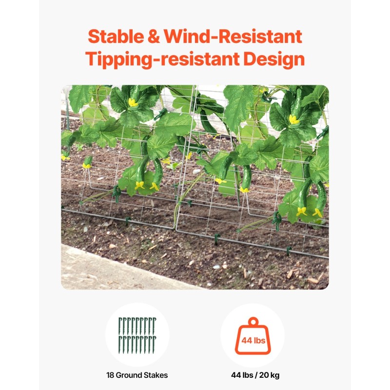 Kurkkutuki A-mallinen galvanoitu rautainen 90 x 70 cm taittuva puutarhateline